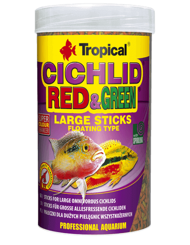 Cichlid Red&Green Large sticks