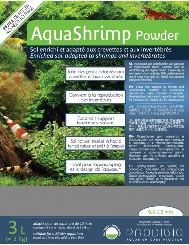 Sustrato AquaShrimp powder 3 kg +...